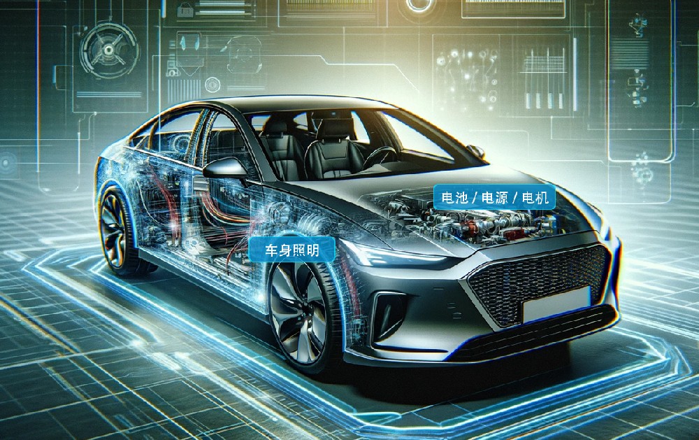 在汽车电子领域，固态电容同样发挥着重要作用。